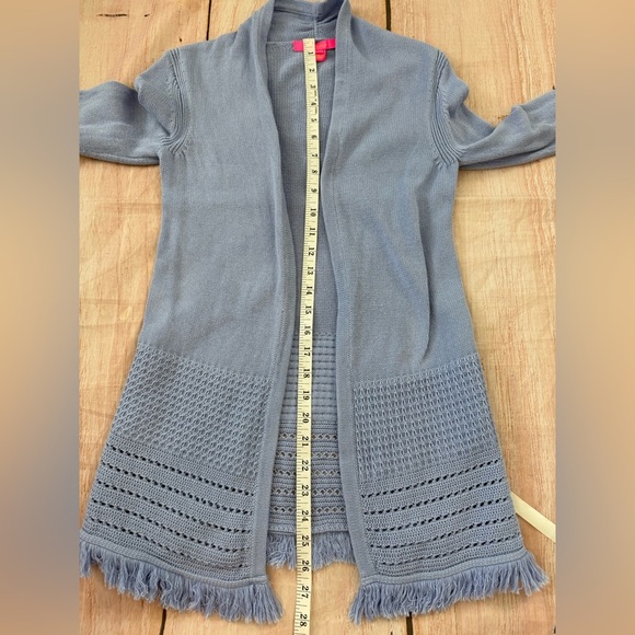 Lilly Pulitzer Woman’s Size Xxs Blue Noble Cardigan Knit - Picture 3 of 9